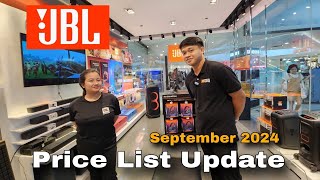 JBL Price List Update September 2024  JBL PartyBox  JBL Portable Speakers [upl. by Ariaec]