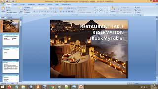 Project PPT  Restaurant Table Booking System  PHP MYSQL Bootstrap [upl. by Yenal339]