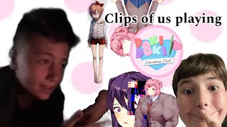 Clips of us playing doki doki literature club￼ [upl. by Jefferson]