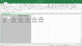 How to Center a Title Across a Table in Excel Center Title Center Heading [upl. by Ynaffi]