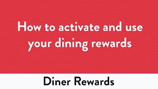 How to Activate and Use Your Dining Rewards [upl. by Saqaw]