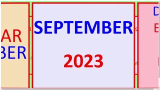 Desi Month Calendar 2023 Punjabi  Desi Month Date Today  Desi Calendar 2023 September  Jantri [upl. by Jacobs136]