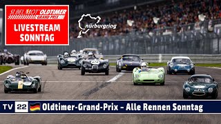 🇩🇪 RELIVE OldtimerGrandPrix am Nürburgring  Alle Rennen Sonntag 11 August 2024 [upl. by Venu]