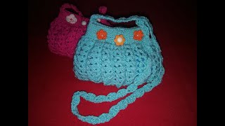 CARTERA PARA NIÑA A CROCHET SIN COSTURA PASO A PASO [upl. by Merfe273]