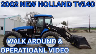 2002 New Holland TV140 Walk Around amp Operational Video 85900 [upl. by Jany]