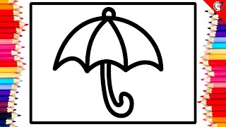 Umbrella Coloring Pages for Kids  Fun and Easy Art for Children 🌈✨☂️🖍️quot [upl. by Mohammad]