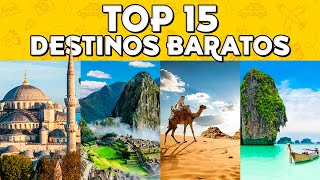 ✈️ Países BARATOS para VIAJAR ⭐️ TOP 15 Destinos Económicos [upl. by Norward8]