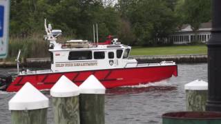 2016 0611 Islip NY Fireboat 4 [upl. by Baelbeer162]