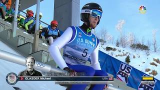 Olympic Ski Jumping Trials  Michael Glasder Jumps To Olympic Debut At Age 28 [upl. by Elison149]