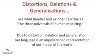 Meta Model  Distortions Deletions and Generalisations [upl. by Egres]