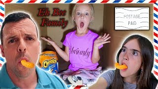 I Mailed Myself in a Box to Eh Bee Family It Worked Whats Inside Challenge [upl. by Ahsiened494]