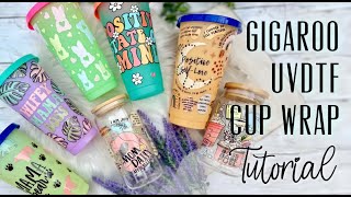 GIGAROO UVDTF CUP WRAP TUTORIAL [upl. by Anthea214]