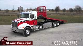 Peterbilt 348 Extended Day Cab with Chevron 30’ Steel LCG Industrial Carrier  Chevron [upl. by Adnar]