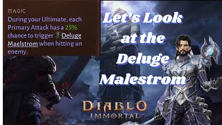 Lets Take a Look at The Deluge Maelstrom Vanguard Affix and Thoughts About It  Diablo Immortal [upl. by Mari112]