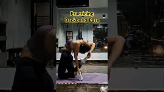 Backbend yoga pose 🧘‍♀️ backbend yoga yogapractice fitness healthylifestyle fyp fypyoutube [upl. by Ylenats123]