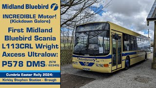 Preserved First Midland Bluebird Scania L113CRL Wright Axcess Ultralow P578 DMS [upl. by Nedak]