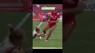 Charity Williams Celebrationcharitywilliams canadawomenssevens worldsevenseries [upl. by Claybourne]