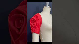 Rose Sleeve Design for Short Sleeve lamodeliste rosesleevedesign sewingtutorial patternmaking [upl. by Eirellav856]