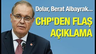 CHPden dolar Merkez Bankası TÜSİAD ve Berat Albayrak açıklaması [upl. by Zaneta562]