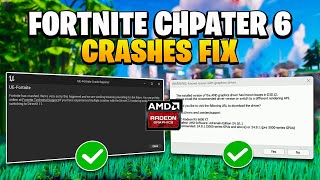 How To Fix Fortnite Crash amp Not Launching on AMD ✅  AMD Graphics Driver issue in D3D12 Fortnite Fix [upl. by Isabel]