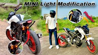 MINI Light Modification with Flasher 🥰 panther MT 15  Xrajblogger viral modified mt15 [upl. by Ernaldus]