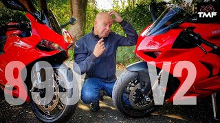 Panigale V2 vs Panigale 899 Whats changed Whats better and whats not A nerds guide [upl. by Asilehs691]