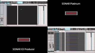 SONAR Platinum vs SONAR X3 Producer Import Audio [upl. by Llirpa903]