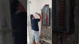 Install of panelboard for electrical [upl. by Marashio]