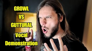 Death Metal Vocals For Beginners  False Chord Growl Vs Gutturals [upl. by Kilgore]