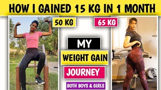 How I Gained 15 KG weight fast in 1 Month  My Weight gain Journey  Mote hone ka Tarika [upl. by Georgy]