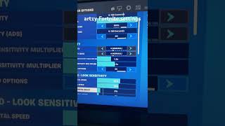 Artzy Fortnite settings ￼ [upl. by Rebmyk75]