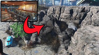 FALLOUT 4 A MILITARY BUNKER INSIDE A CLIFF  it contains dark secrets fallout4 fallout [upl. by Aiksas541]