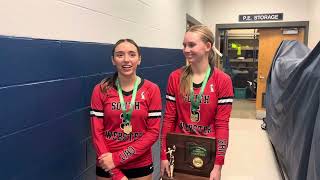 South Webster’s Brea Shupert and Makayla Raynard discuss Saturday’s victory over Southeastern [upl. by Letitia]