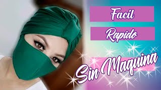 Como hacer Turbante con trenza DIY 🌺 [upl. by Airak]