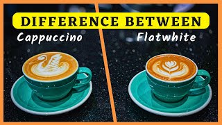 BEGINNER BARISTA Guide  LEARN The Difference Between a Flat White vs Cappuccino [upl. by Cyna]