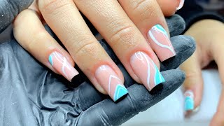 PASSO A PASSO FIBRA DE VIDRO E DECORAÇÃO NAIL ART [upl. by Noemad]