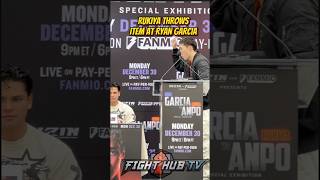 HEATED Rukiya Anpo THROWS OBJECT at Ryan Garcia during presser [upl. by Ballard501]