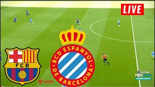 🔴LIVE Espanyol vs Barcelona • La Liga 202425 • GAMEPLAY PES 21 [upl. by Enalb]