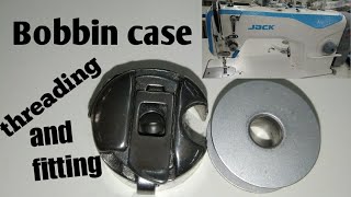 bobbin case threading and fitting in machine [upl. by Werdna]