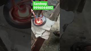 Copper pipes induction brazing [upl. by Ahsad]