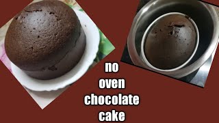 No oven chocolate cakewithout microwave oven cake [upl. by Yllitnahc633]