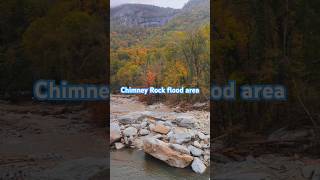 Chimney Rock flooding helene wncmountains appalachia nature [upl. by Ahseyt]