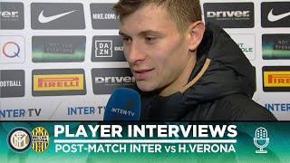 INTER 21 HELLAS VERONA  BARELLA  BASTONI  LAZARO EXCLUSIVE INTERVIEWS SUB ENG [upl. by Ymerrej663]