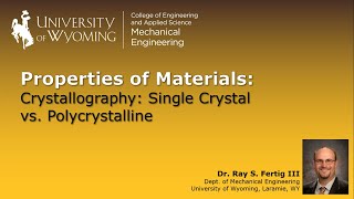 23 Crystallography Single Crystal vs Polycrystalline [upl. by Sacksen]