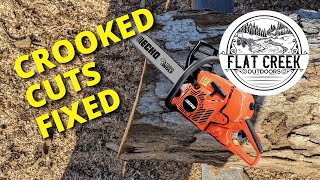 Crooked Cutting Chainsaw FIXED [upl. by Loos]