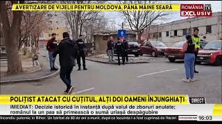 Politist injunghiat cu cutitul A ranit trei oameni [upl. by Salene557]