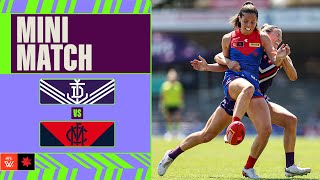 Fremantle v Melbourne Mini Match  Week Four 2024  AFLW [upl. by Woodsum]