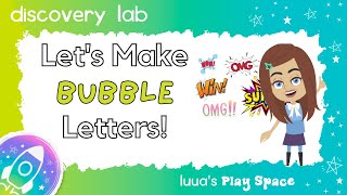 🎨 How To Make Cool Bubble Letters For Kids 🖌️  Easy And Fun Stepbystep Letter Tutorial [upl. by Maxima]