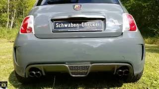 Fiat Abarth 595 Competizione 180 PS Pure Sound Loud Sound Fehlzündung Standgas Exhaust HD [upl. by Delia]