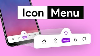 Make this Icon Navigation Menu Bar like an App in ElementorWordPress  Magic Menu Indicator [upl. by Aicirpac]